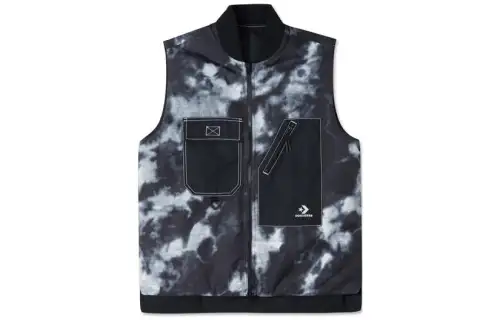 Converse Vests Men's Black V Neck Moderate Other