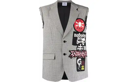 Vetements Vests Men's Gray Moderate