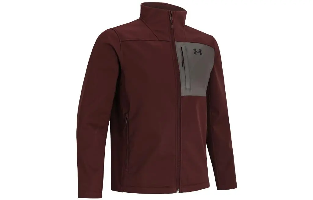Under Armour Jackets Men's Red Stand Collar Moderate Workwear