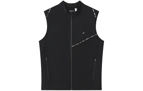 FILA Athletics Vests Men's Pitch Black Stand Collar Moderate Other