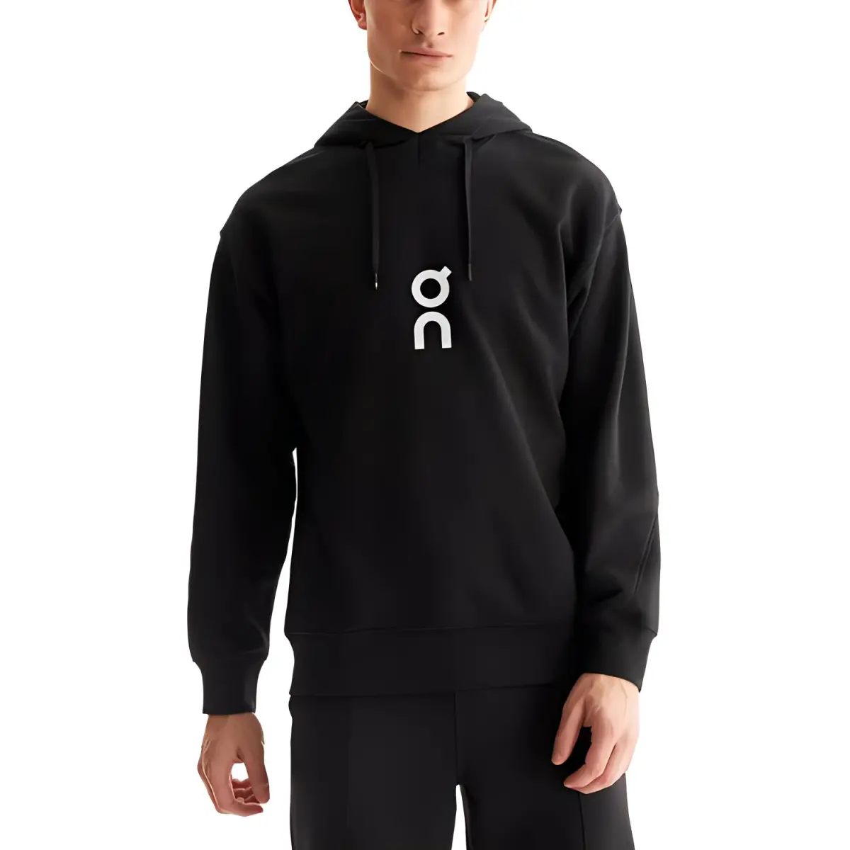 On monogram-print hoodie