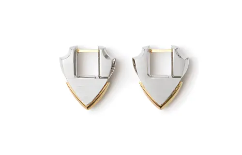 Burberry shield-shaped earrings