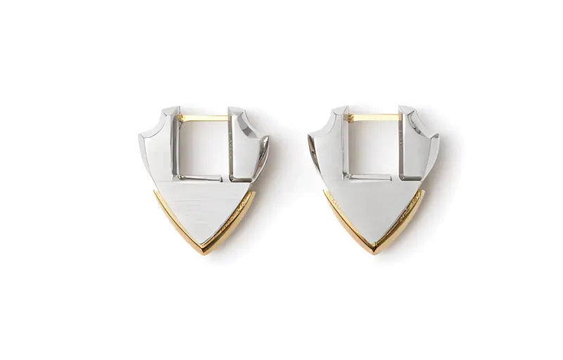 Burberry shield-shaped earrings