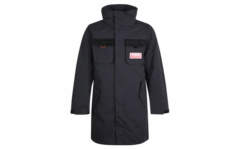 Jordan Puffer Jackets Men's Black Hooded Moderate