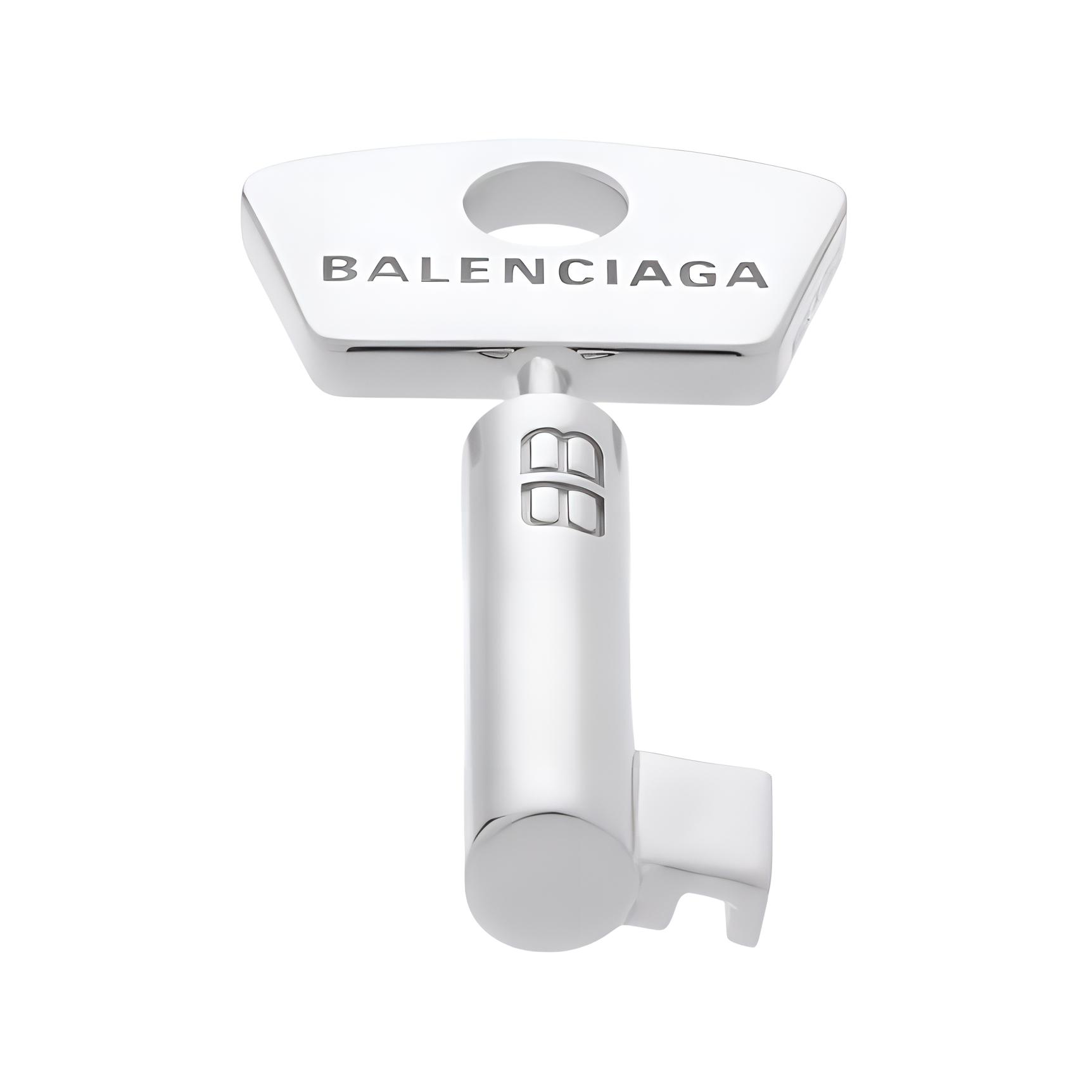 Женские серьги Balenciaga AMOUR KEY (серебристые)