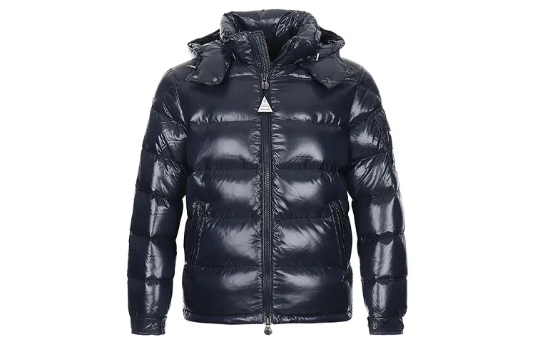 Moncler Maya Hooded Puffer Shiny Jacket