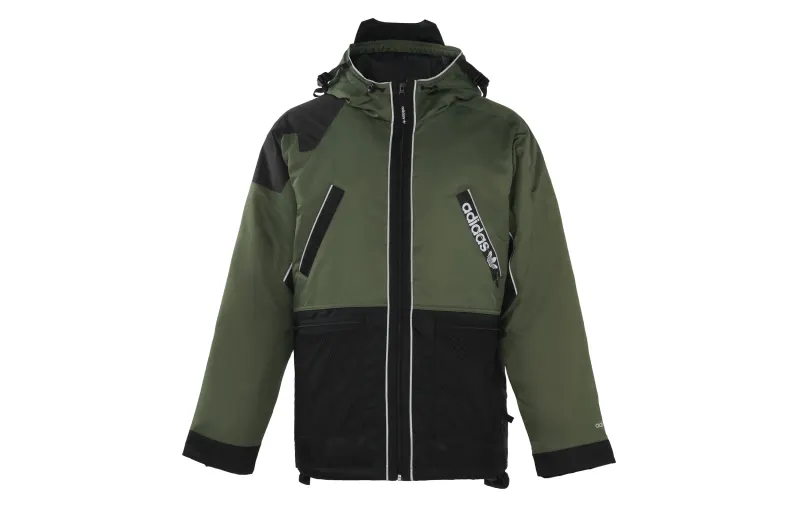 Adidas Originals Adventure Down Jacket Men's Black Green