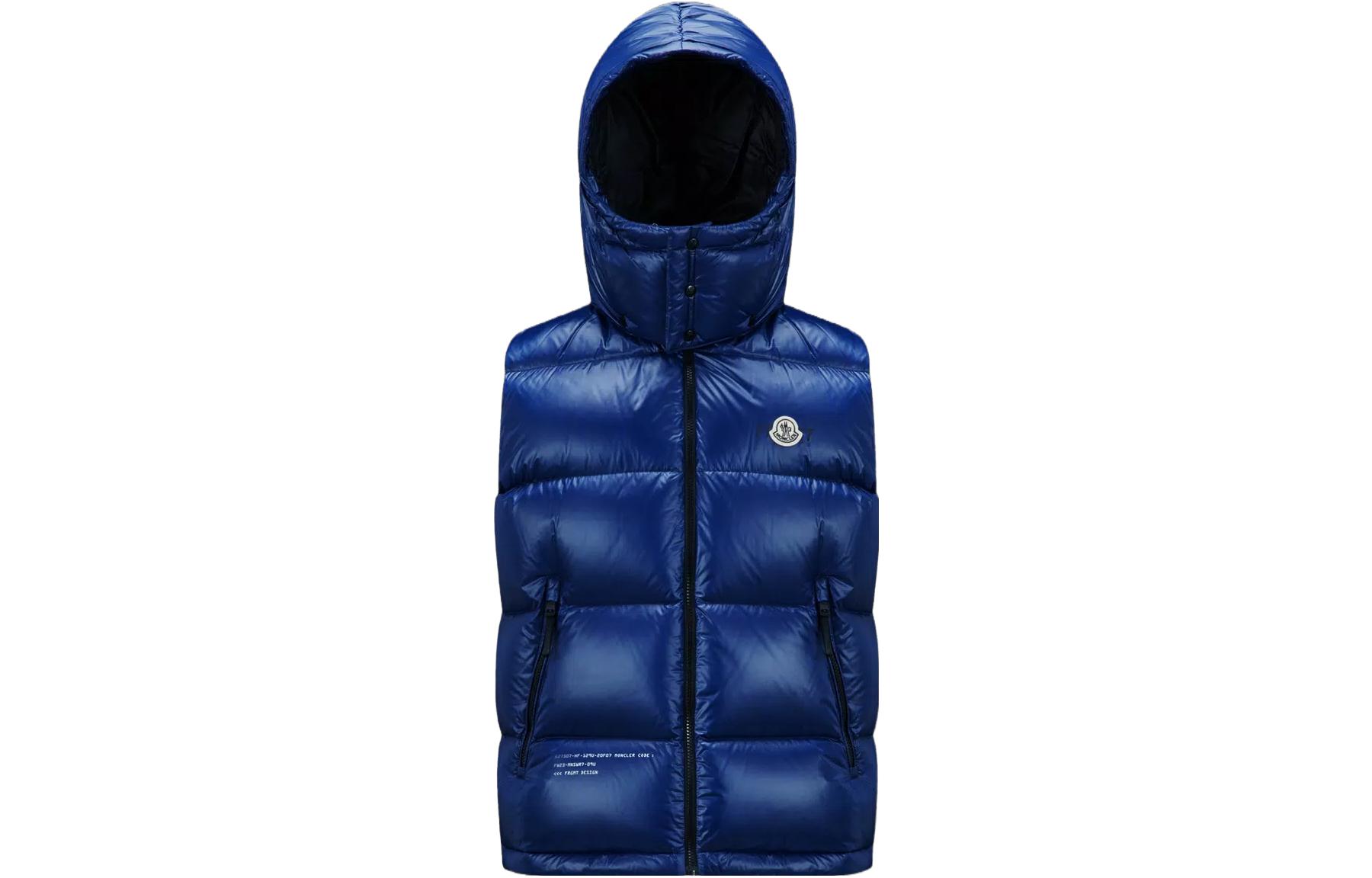 Пуховый жилет MONCLER GENIUS x FRGMT (синий)