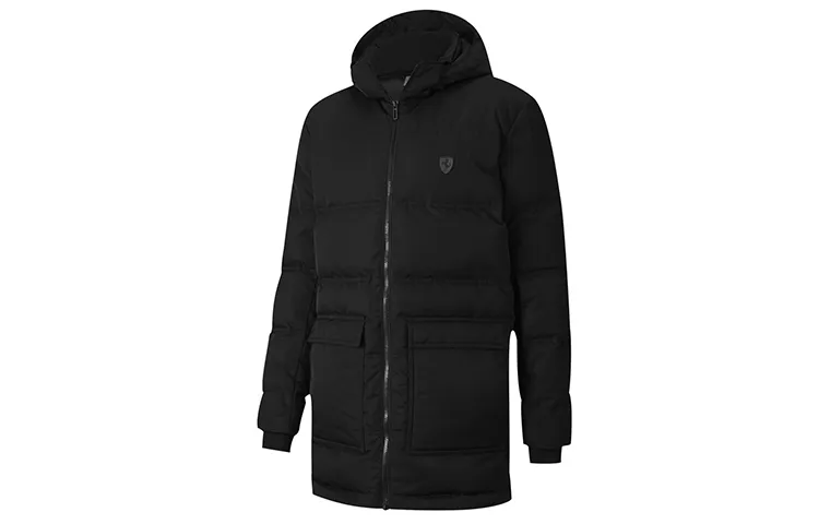 PUMA Ferrari Racing Down Jackets Men's Black Hooded Moderate Other