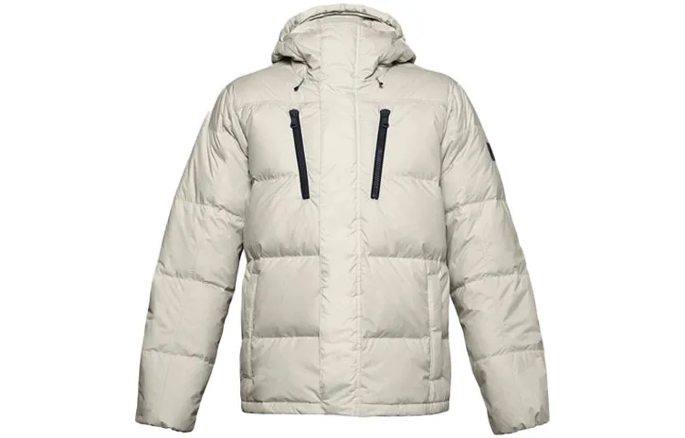 Under Armour Sportstyle Down Jackets Men's White Hooded Moderate Other