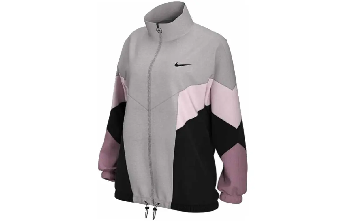 Nike Jackets Men's Gray Stand Collar Moderate