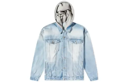 Vetements Oversized Hooded Denim Jacket