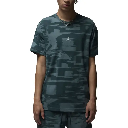 Jordan T Shirts Unisex Green Crew Neck Moderate