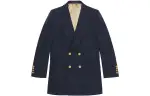 GUCCI Business Suits Men's Blue Suit Collar Moderate