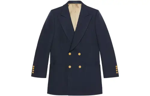 GUCCI Business Suits Men's Blue Suit Collar Moderate