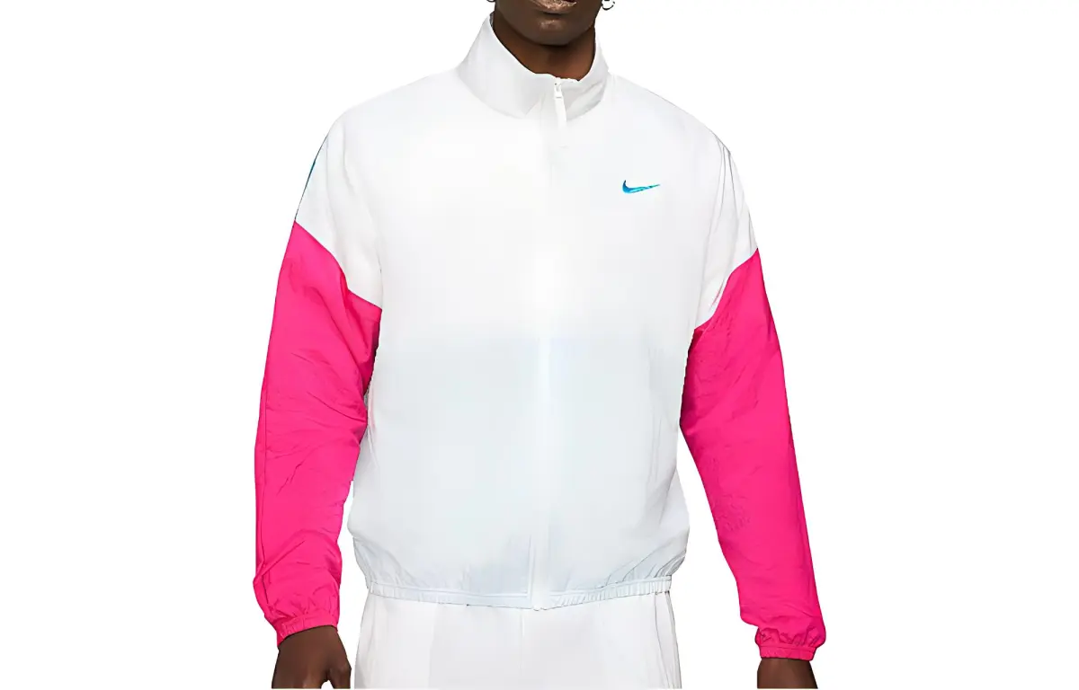 Nike Jackets Men's White Stand Collar Moderate Other