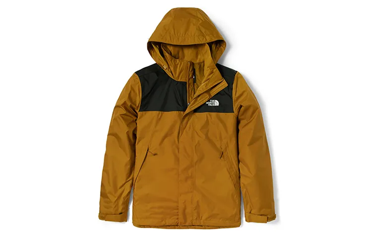 THE NORTH FACE Windbreaker Jackets Men's Brown Hooded Moderate Other