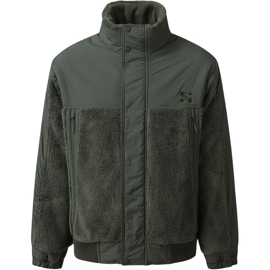 SALOMON Retro sports long-sleeve with zipper, green jacket