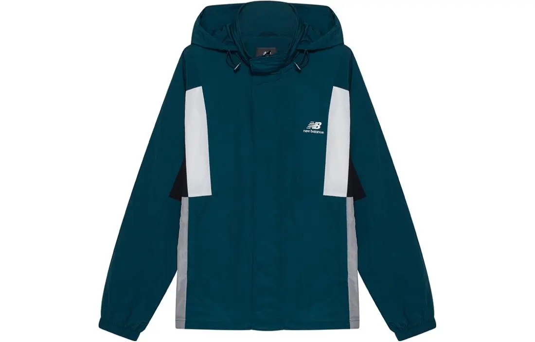New Balance Jackets Unisex Green Hooded Moderate Other