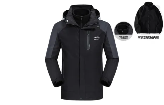 JEEP SPIRIT Windbreaker Jackets Unisex Hooded Thickened Other