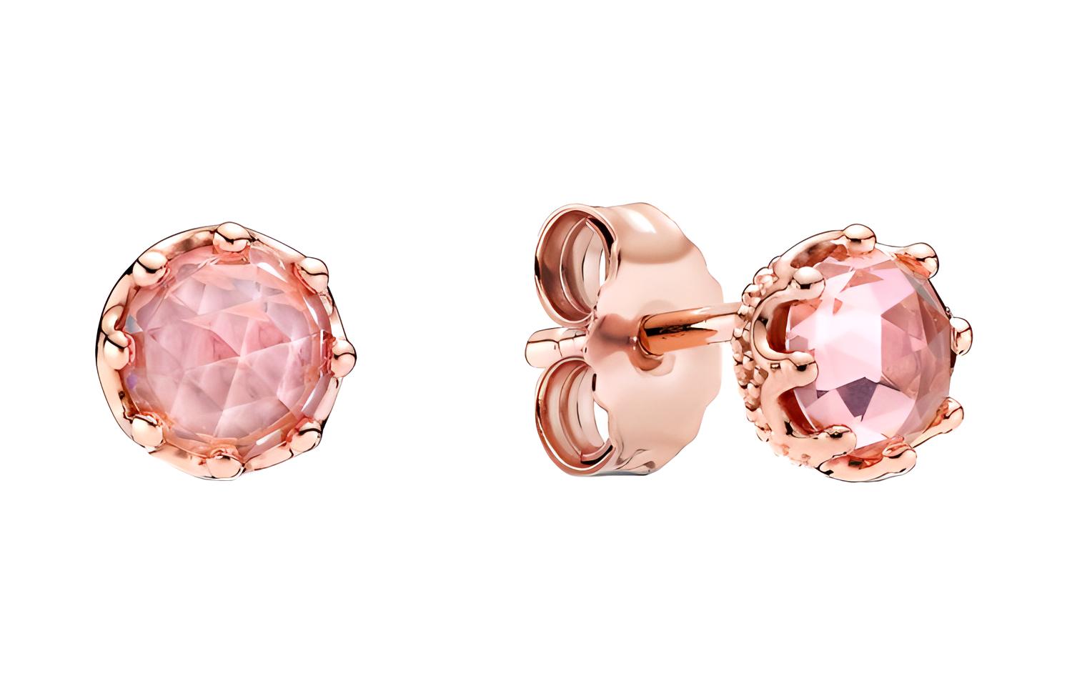 Pandora Stud Earrings Women's Rose Gold