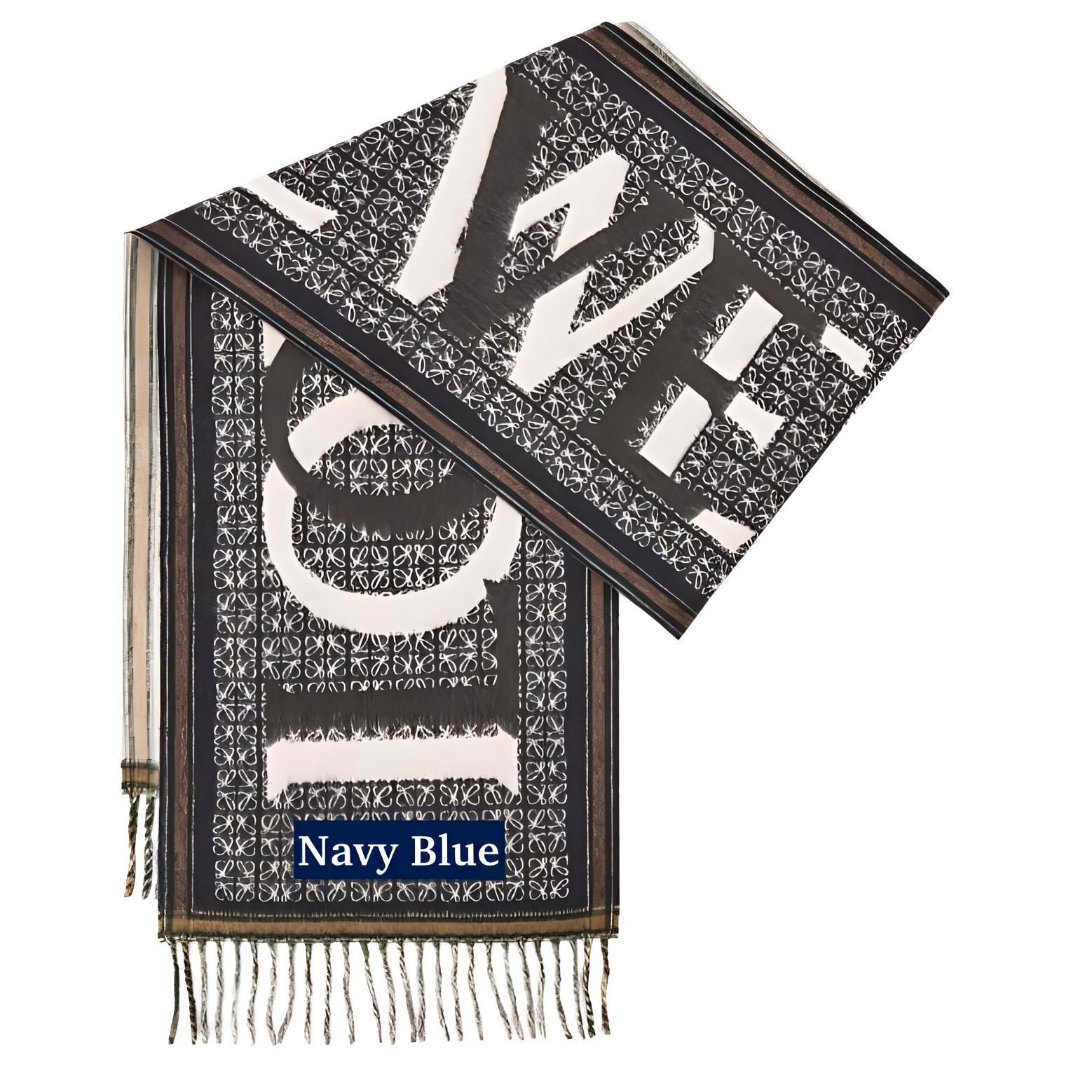 LOEWE Brand Logo Knit Scarves Women's Multicolor