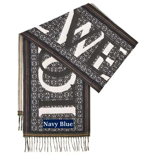 LOEWE Brand Logo Knit Scarves Women's Multicolor