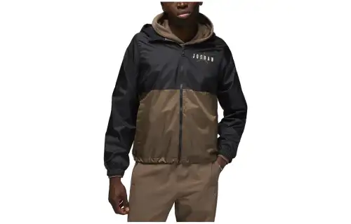 Jordan Jackets Men's Black Brown Hooded Moderate Other