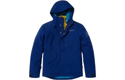 Timberland Windbreaker Jacket Men's Collar Leader Blue