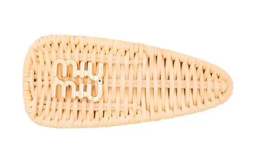 MIU MIU Hair Clips Women's Yellow