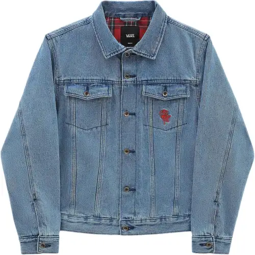 Vans Denim Jackets Men's Blue Lapel Moderate Other