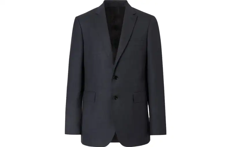 Burberry Business Suits Men's Marine Blue Moderate