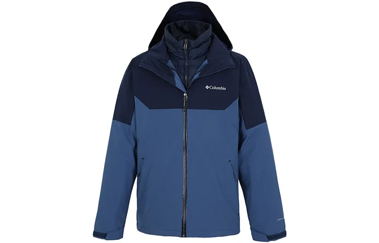 Columbia CASCADE PEAK 5 Waterproof, Abrasion Resistant, Thermal Windbreaker Jacket Men's Blue
