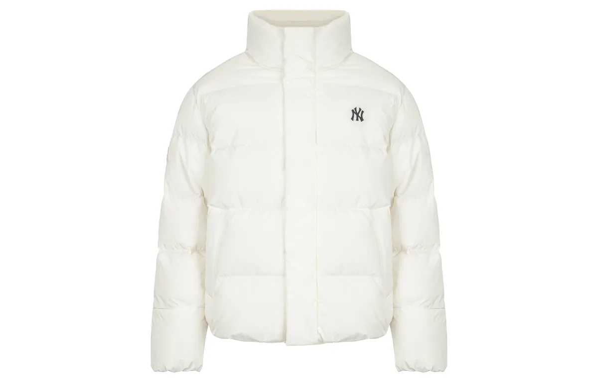 MLB Basic Logo Down Jacket Unisex White