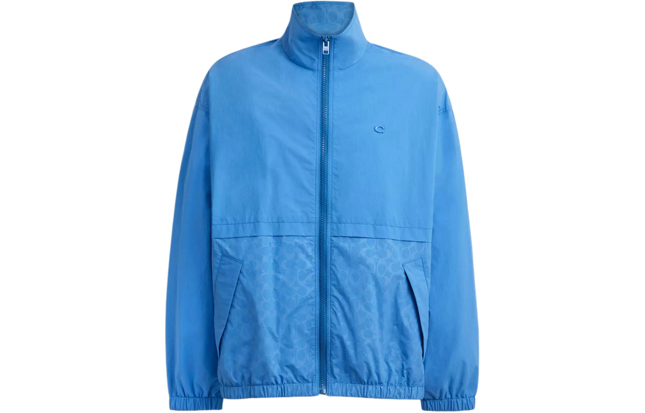 Мужская куртка COACH COACH Windbreaker (голубая)