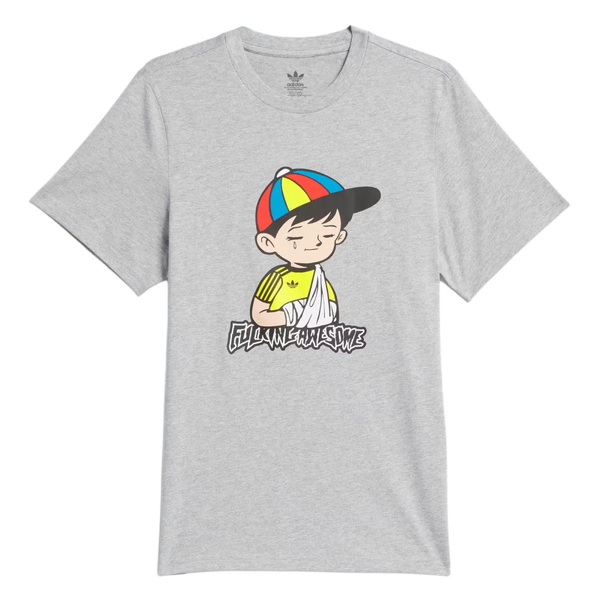 Adidas Originals FA WANT To TEE T Shirt Unisex Gray