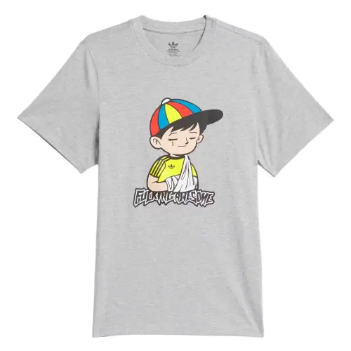 Adidas Originals FA WANT To TEE T Shirt Unisex Gray