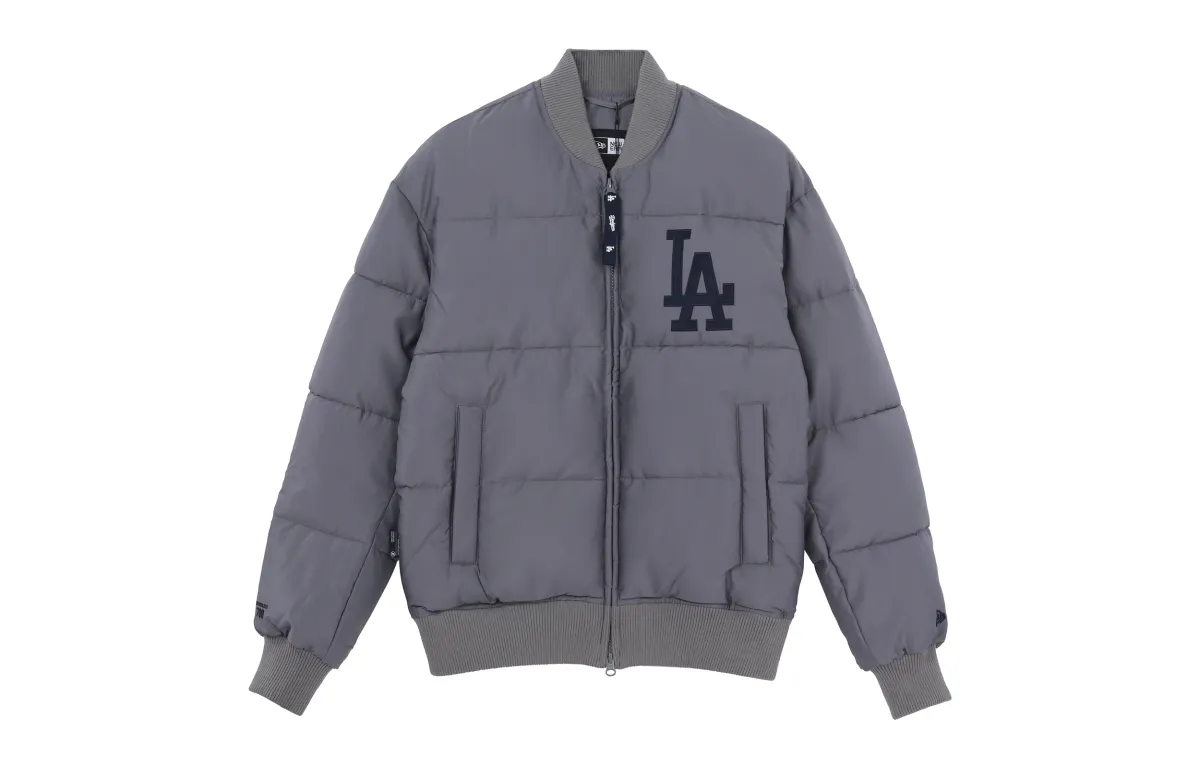 New Era Puffer Jacket Unisex Gray
