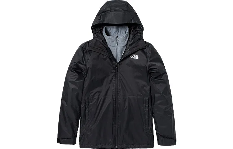 THE NORTH FACE Waterproof, Windproof, And Breathable Windbreaker Jacket Men's Black