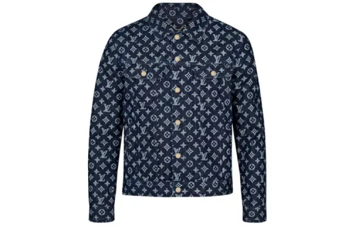 LOUIS VUITTON Denim Jacket Men's Blue