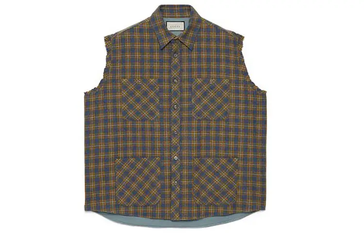 GUCCI Vests Unisex Coffee Lapel Moderate Other