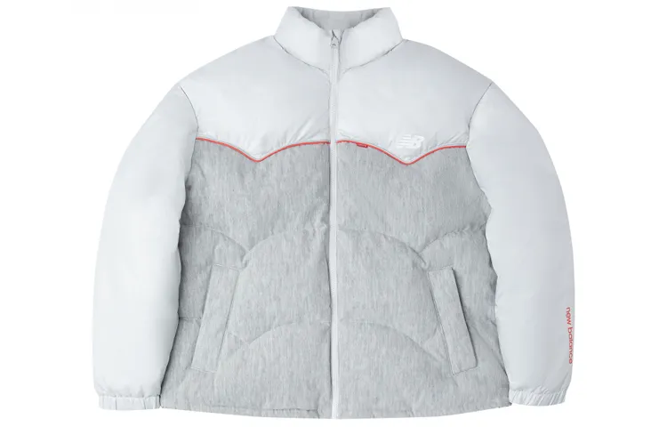 New Balance X Levi's Down Jackets Men's Gray Stand Collar Thickened Other