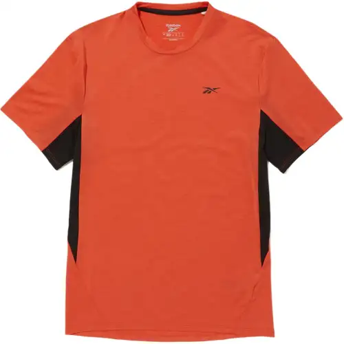 Reebok T Shirts Unisex Orange Crew Neck Moderate