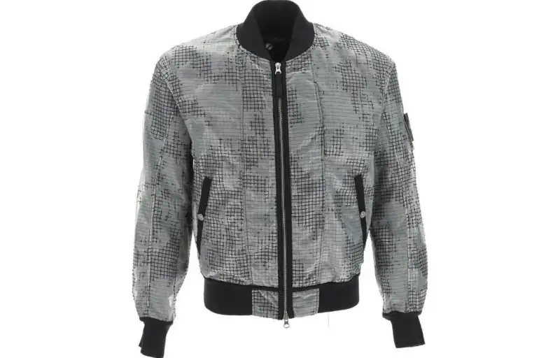 STONE ISLAND Zipped Bomber Jacket