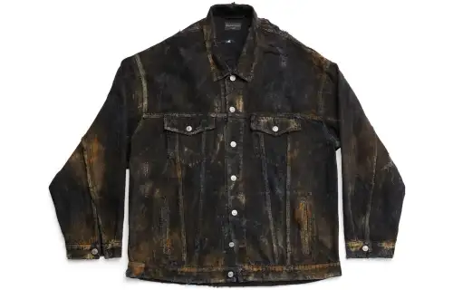 Balenciaga distressed denim jacket
