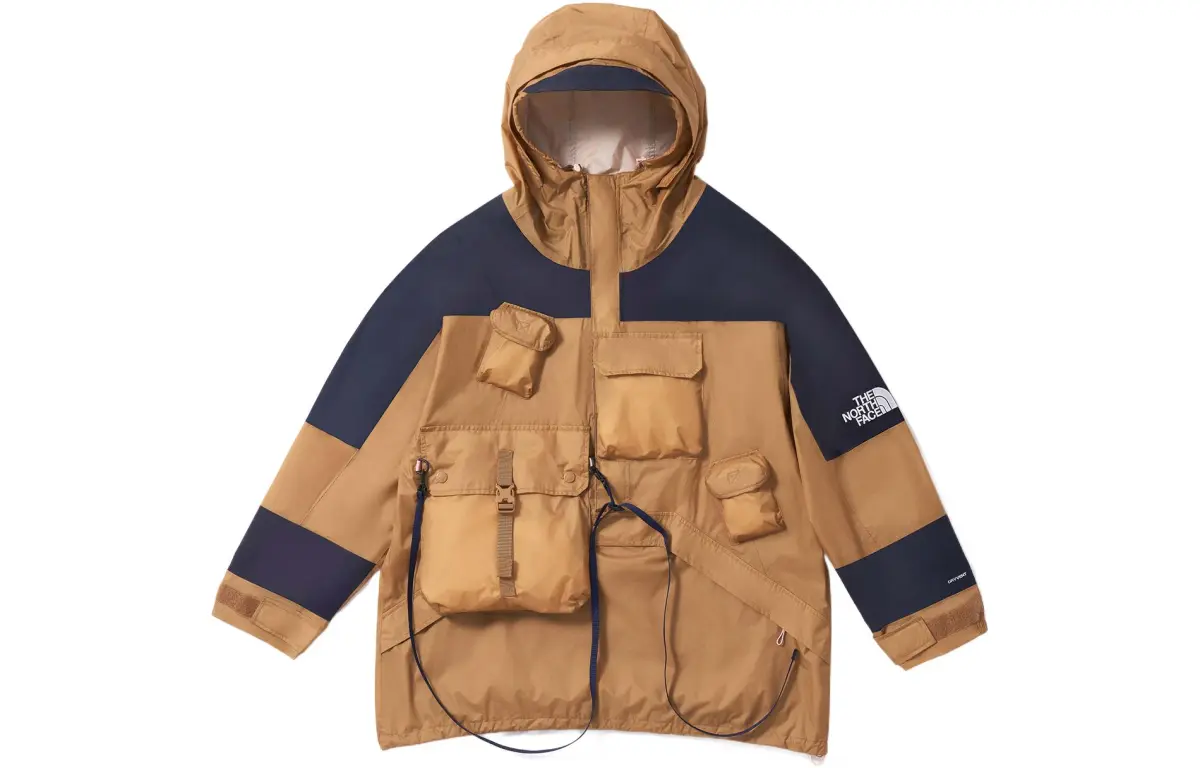 THE NORTH FACE SS22 Waterproof, Windproof, And Breathable Windbreaker Jacket Men's Brown