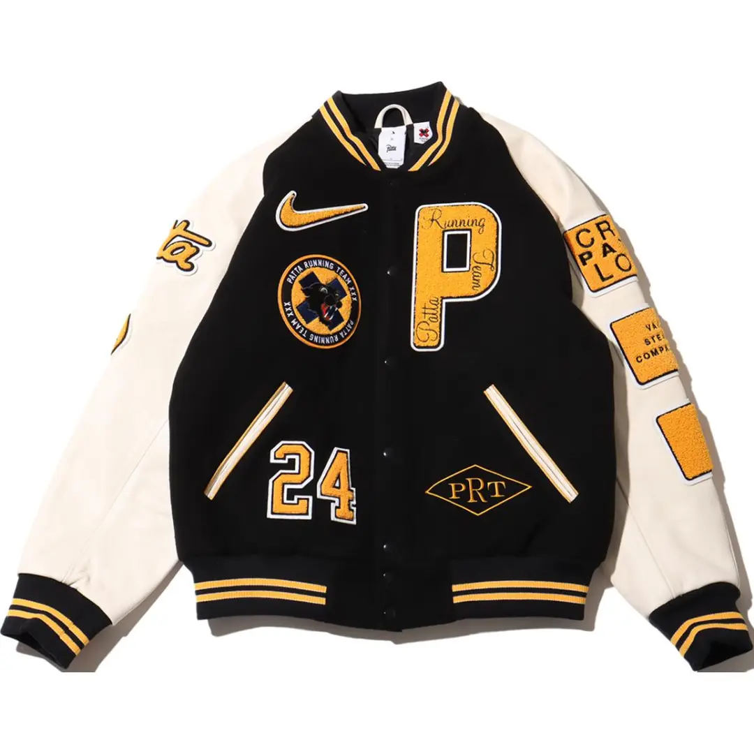 Nike X Patta Running Team Varsity Jacket Asia Sizing