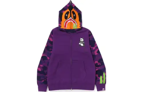 Bape Color Camo Panda Full Zip Hoodie