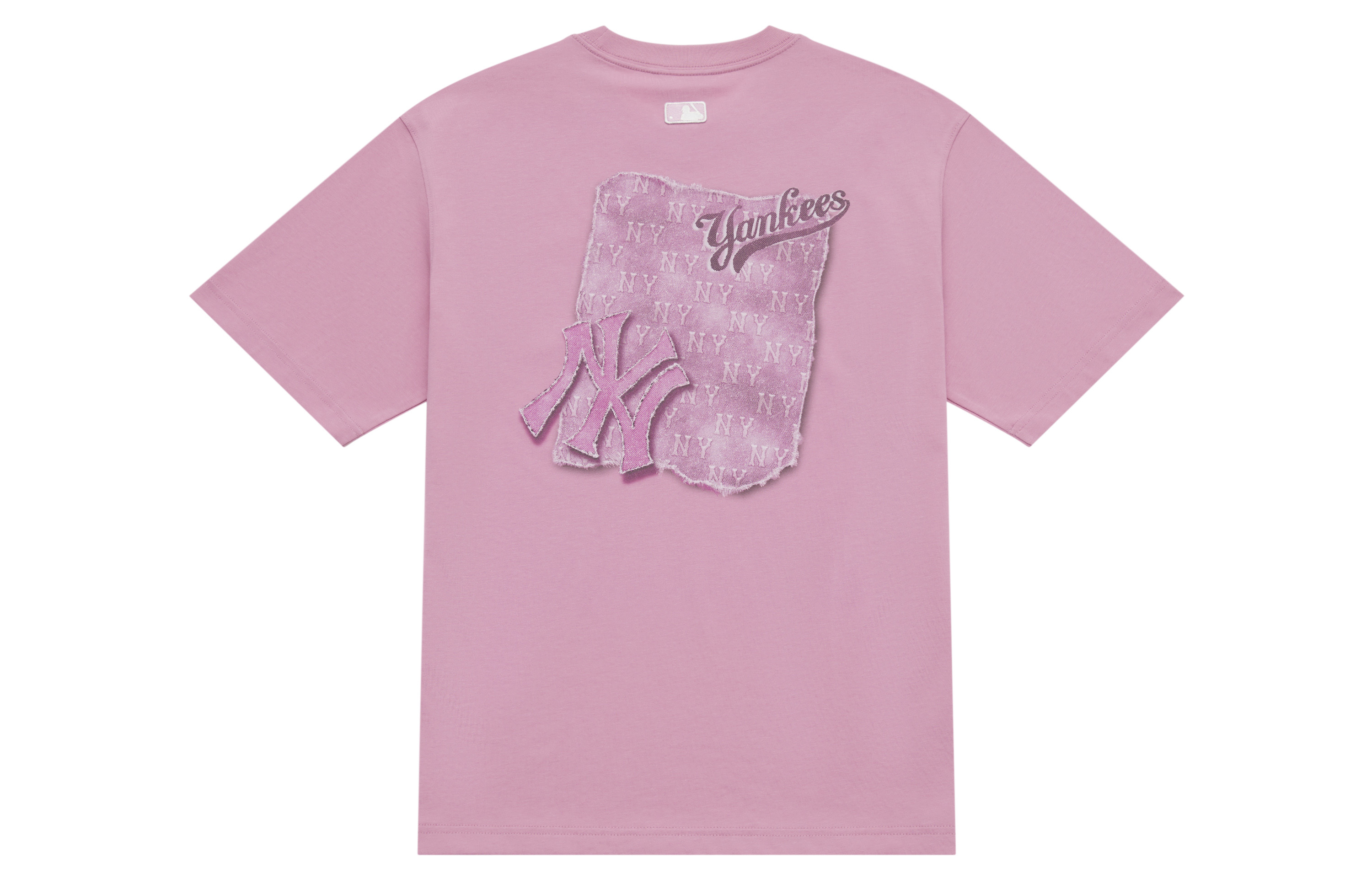Футболка MLB Monogram NY Yankees (розовая)