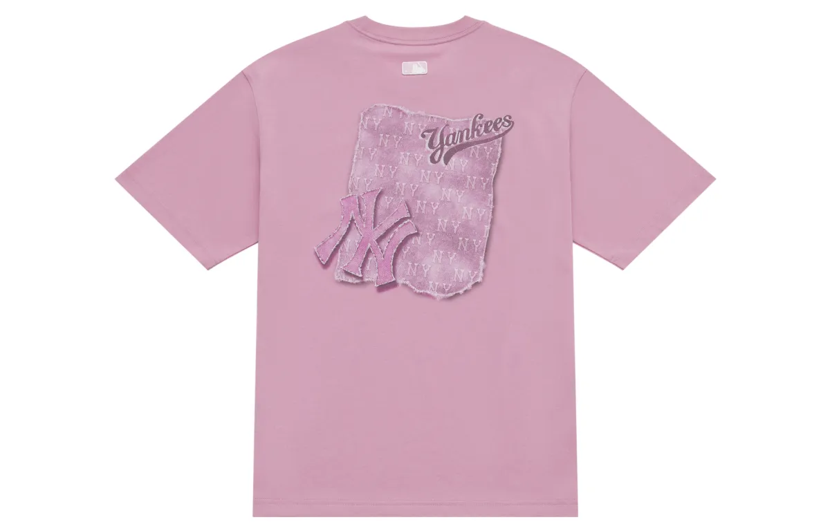 MLB MONOGRAM SS25 T Shirt Unisex All Over Print Pink